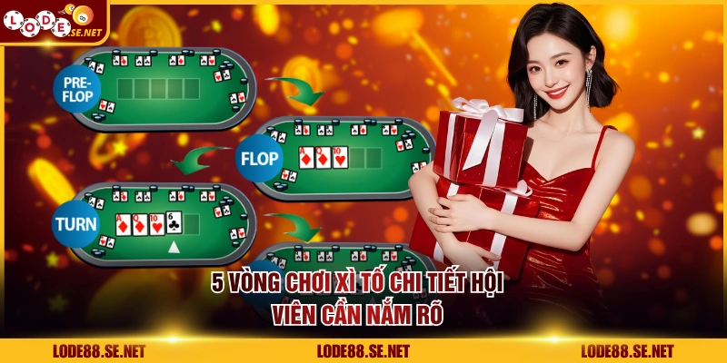 5 vòng chơi Xì Tố chi tiết hội viên cần nắm rõ