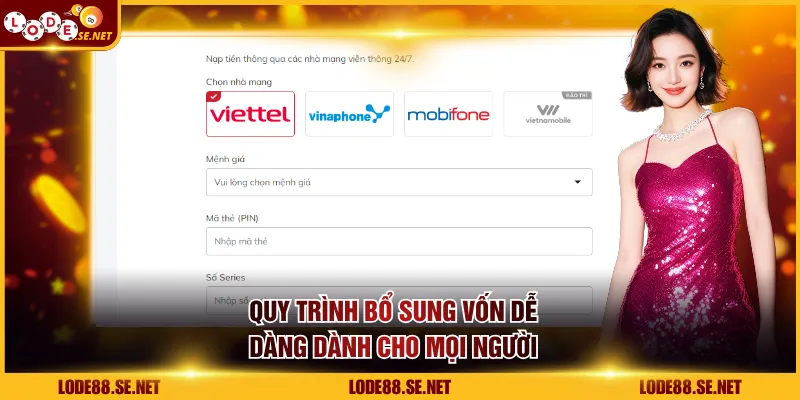 Quy trình bổ sung vốn dễ dàng dành cho mọi người