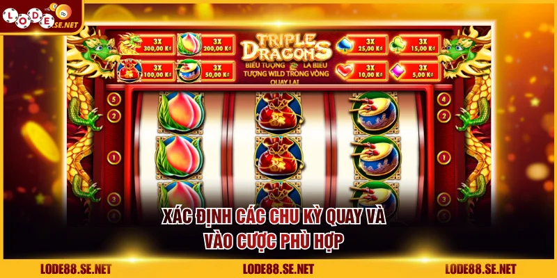 Xác định các chu kỳ quay và vào cược phù hợp